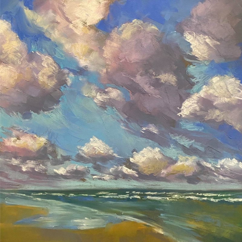 Purple Cloudscape by artist Carolyn Kilday